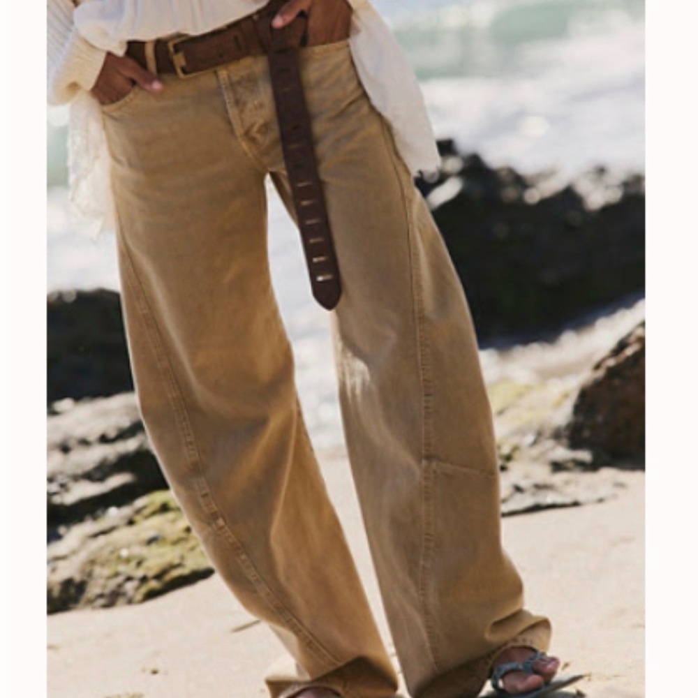 We the Free Fable Low-Rise Twisted Bowed Jeans